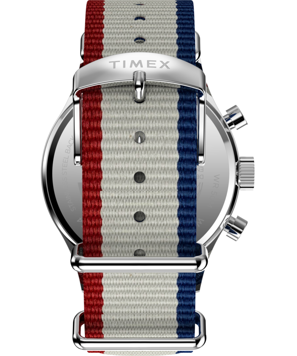 Timex Timex Weekender New England Chronograph 40mm Eco-Conscious Fabric Stra