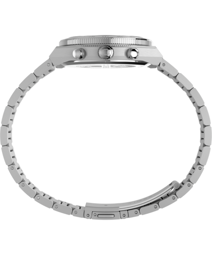 Timex Q Timex Continental Chronograph 36mm Stainless Steel Bracelet Watch