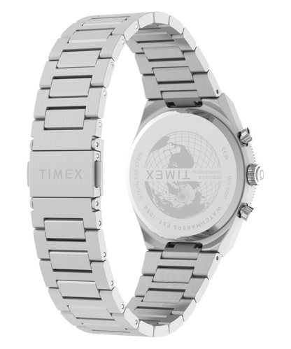 Timex Q Timex Continental Chronograph 36mm Stainless Steel Bracelet Watch