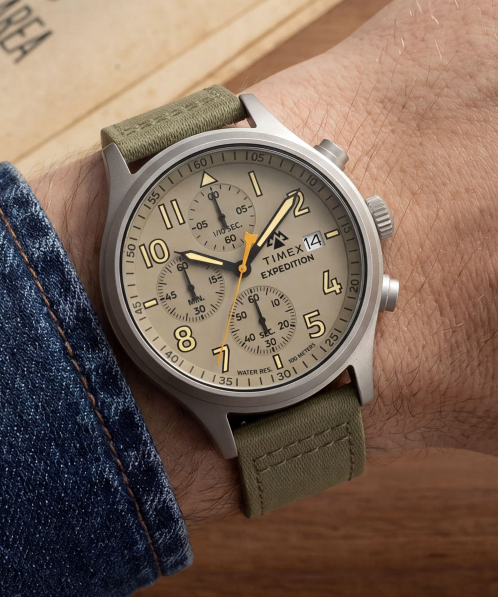 Timex Expedition Sierra Chronograph 43mm Fabric Strap Watch