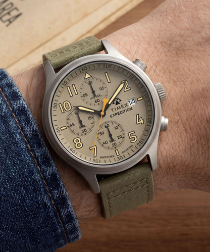 Timex Expedition Sierra Chronograph 43mm Fabric Strap Watch