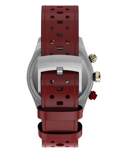 Timex Waterbury Heritage Chronograph 39mm Leather Strap Watch