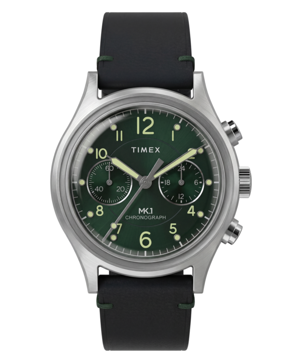Timex MK1 Chronograph 40mm Leather Strap Watch