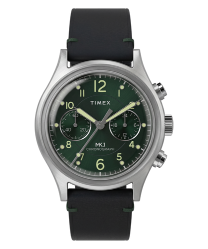 Timex MK1 Chronograph 40mm Leather Strap Watch