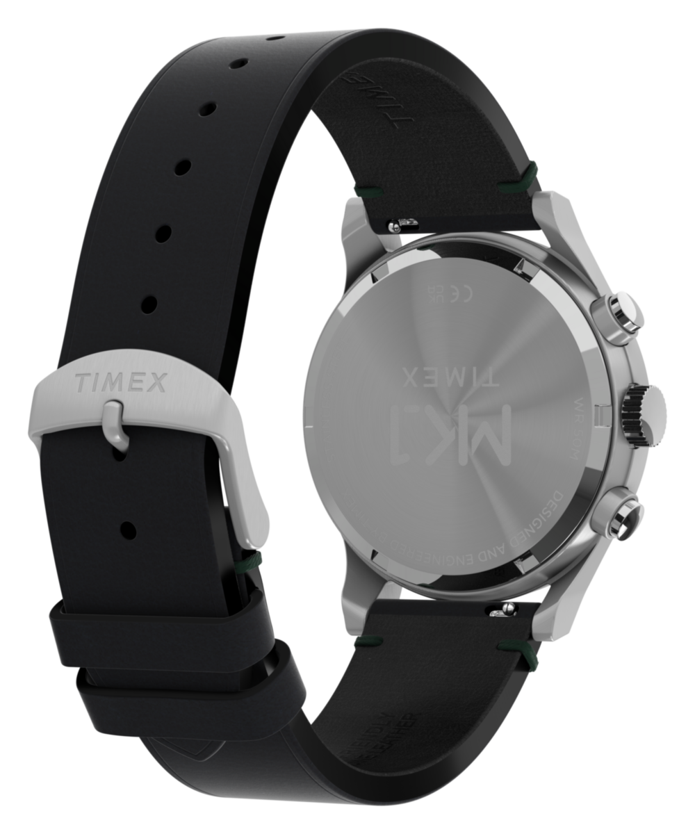 Timex MK1 Chronograph 40mm Leather Strap Watch