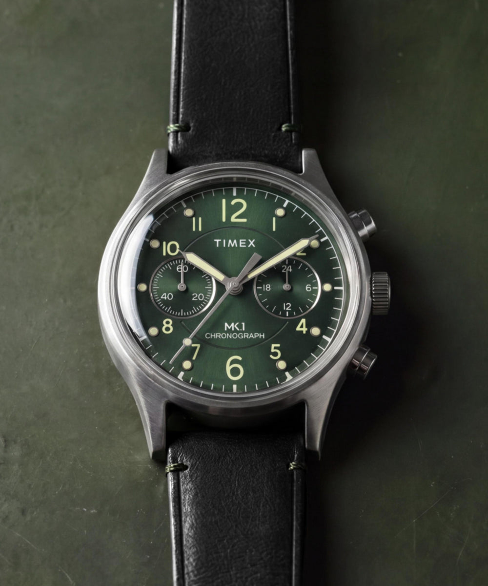 Timex MK1 Chronograph 40mm Leather Strap Watch