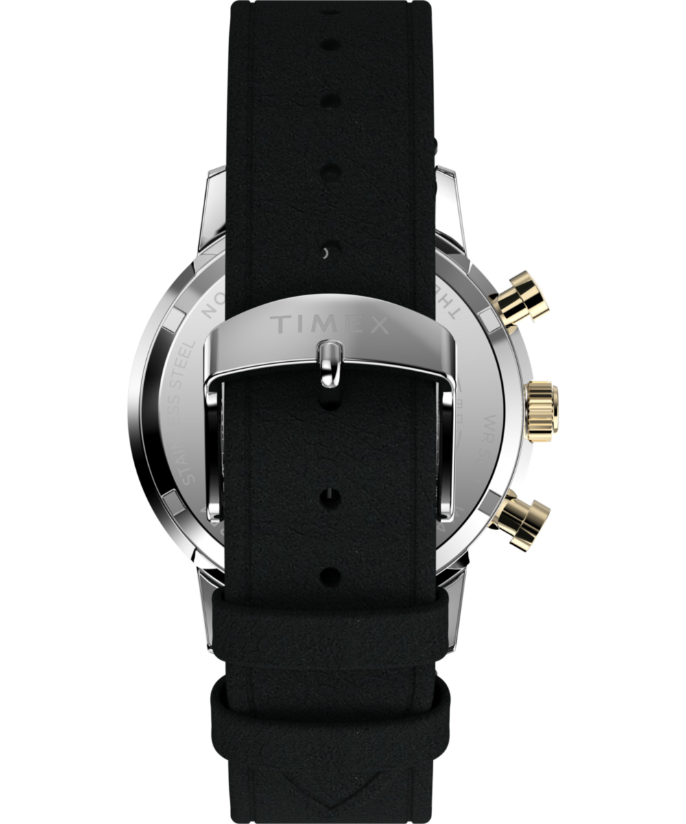 Timex Marlin Chronograph Tachymeter 40mm Leather Strap Watch