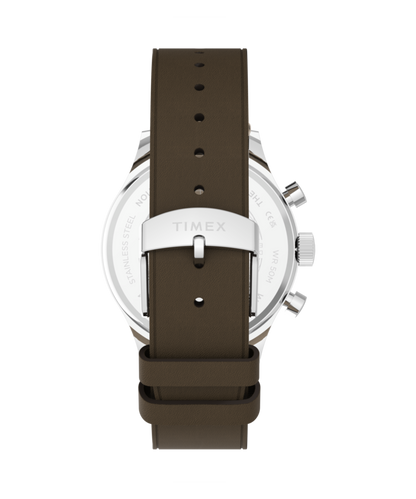 Timex Timex Weekender New England Chronograph 40mm Leather Strap Watch