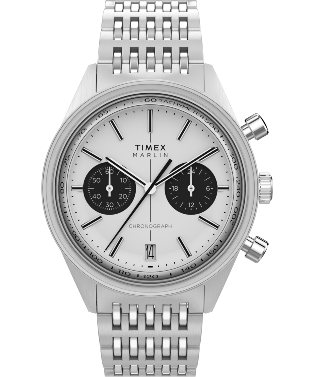 Timex Marlin Jet Quartz Chronograph 40mm Stainless Steel Bracelet Watch