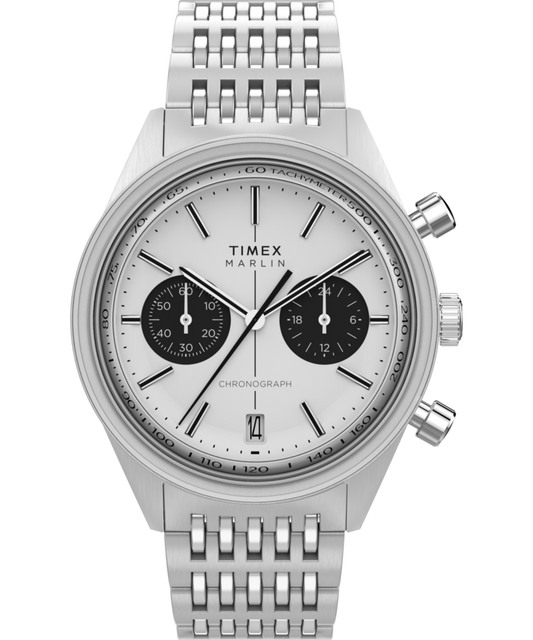 Timex Marlin Jet Quartz Chronograph 40mm Stainless Steel Bracelet Watch