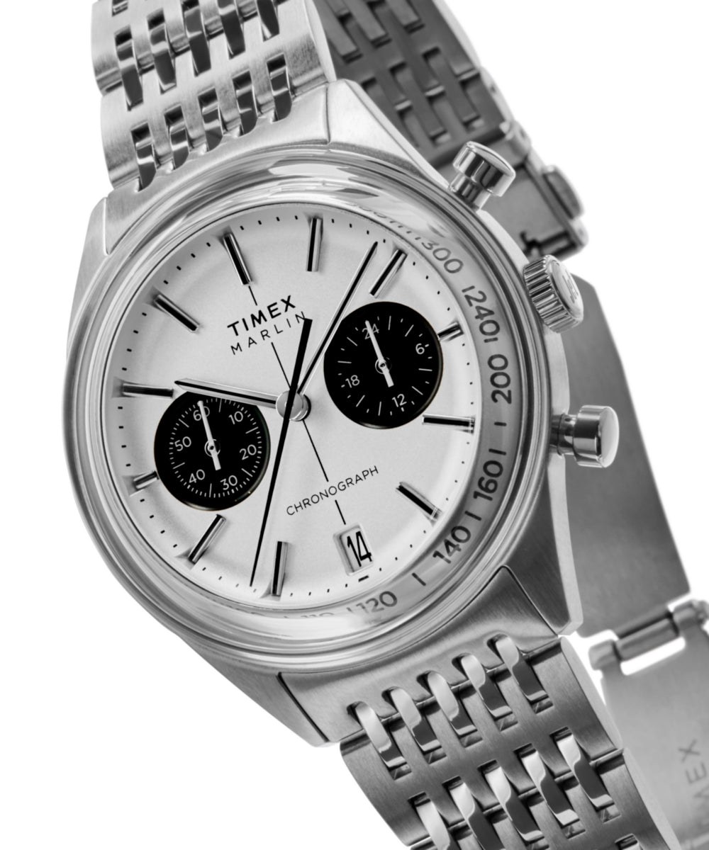Timex Marlin Jet Quartz Chronograph 40mm Stainless Steel Bracelet Watch