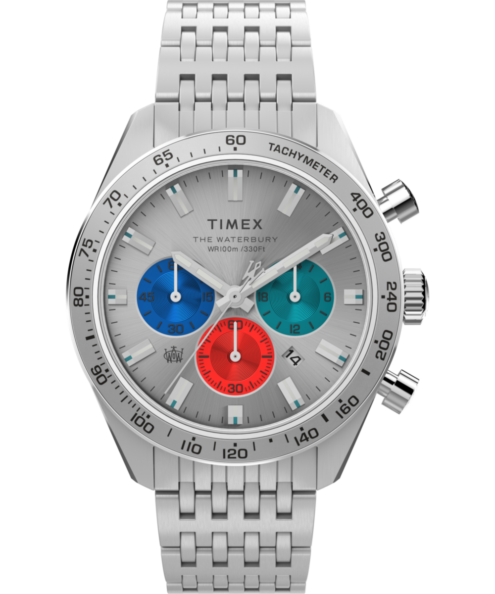 Timex Waterbury Chronograph 41mm Stainless Steel Bracelet Watch
