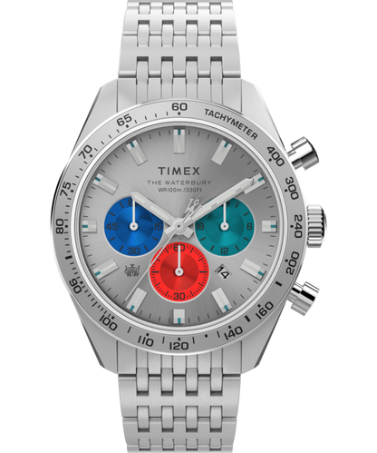 Timex Waterbury Chronograph 41mm Stainless Steel Bracelet Watch