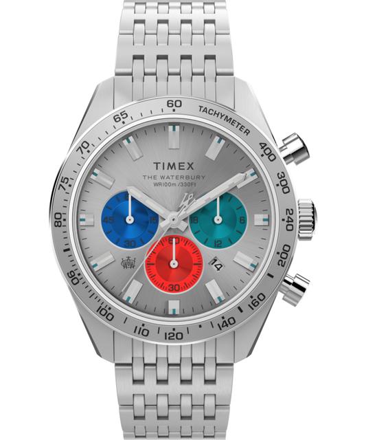 Timex Waterbury Chronograph 41mm Stainless Steel Bracelet Watch