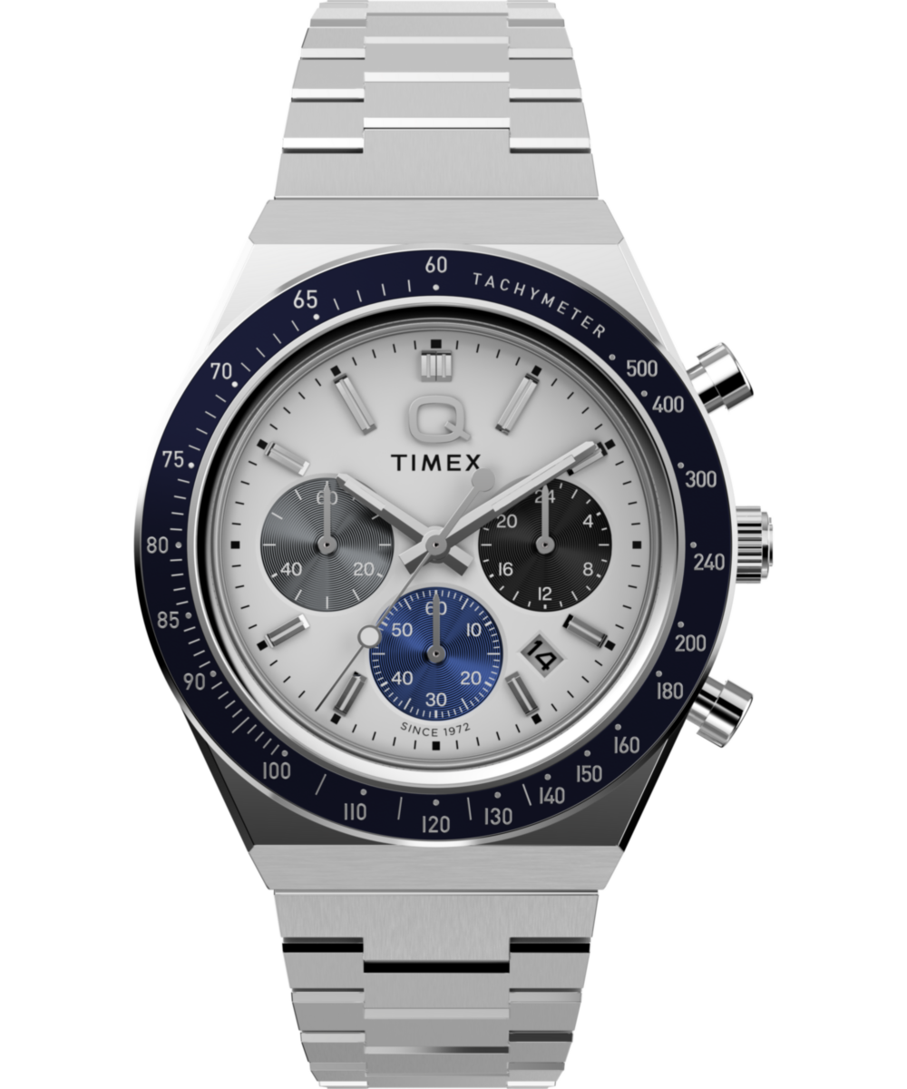 Timex Q Timex Chronograph 40mm Stainless Steel Bracelet Watch