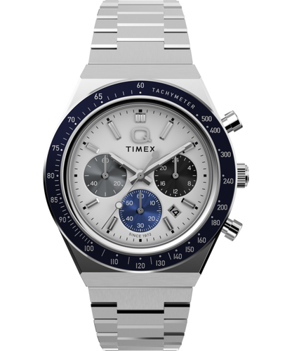 Timex Q Timex Chronograph 40mm Stainless Steel Bracelet Watch