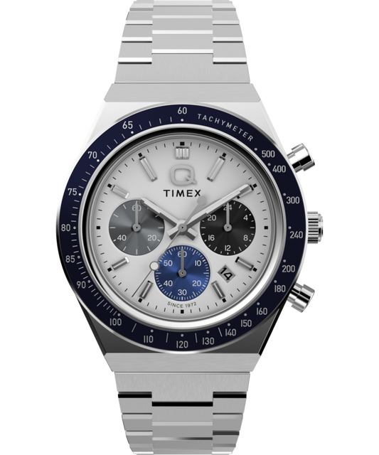 Timex Q Timex Chronograph 40mm Stainless Steel Bracelet Watch