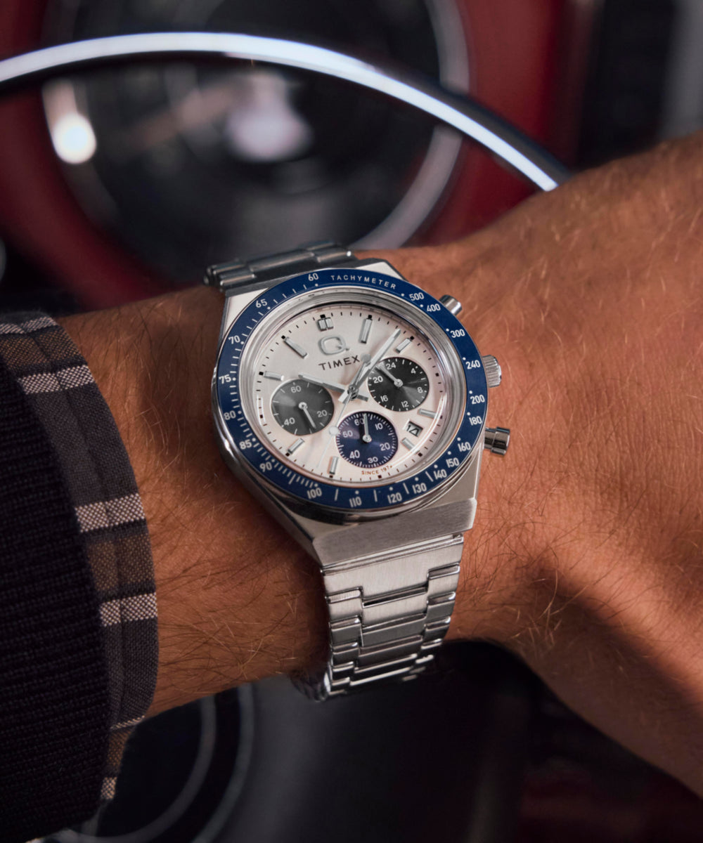 Timex Q Timex Chronograph 40mm Stainless Steel Bracelet Watch