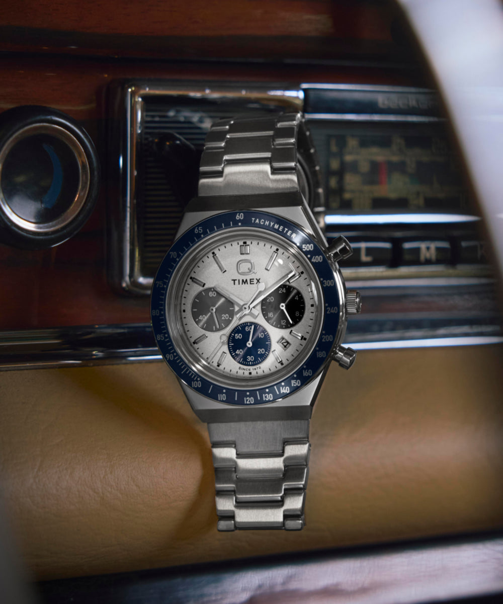 Timex Q Timex Chronograph 40mm Stainless Steel Bracelet Watch