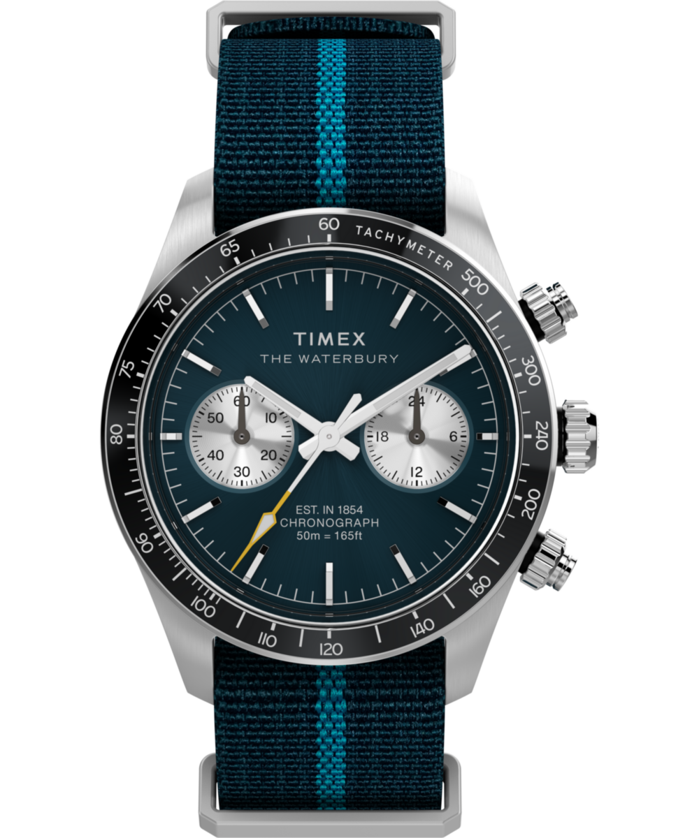 Timex Waterbury Heritage Chronograph 39mm Fabric Strap Watch