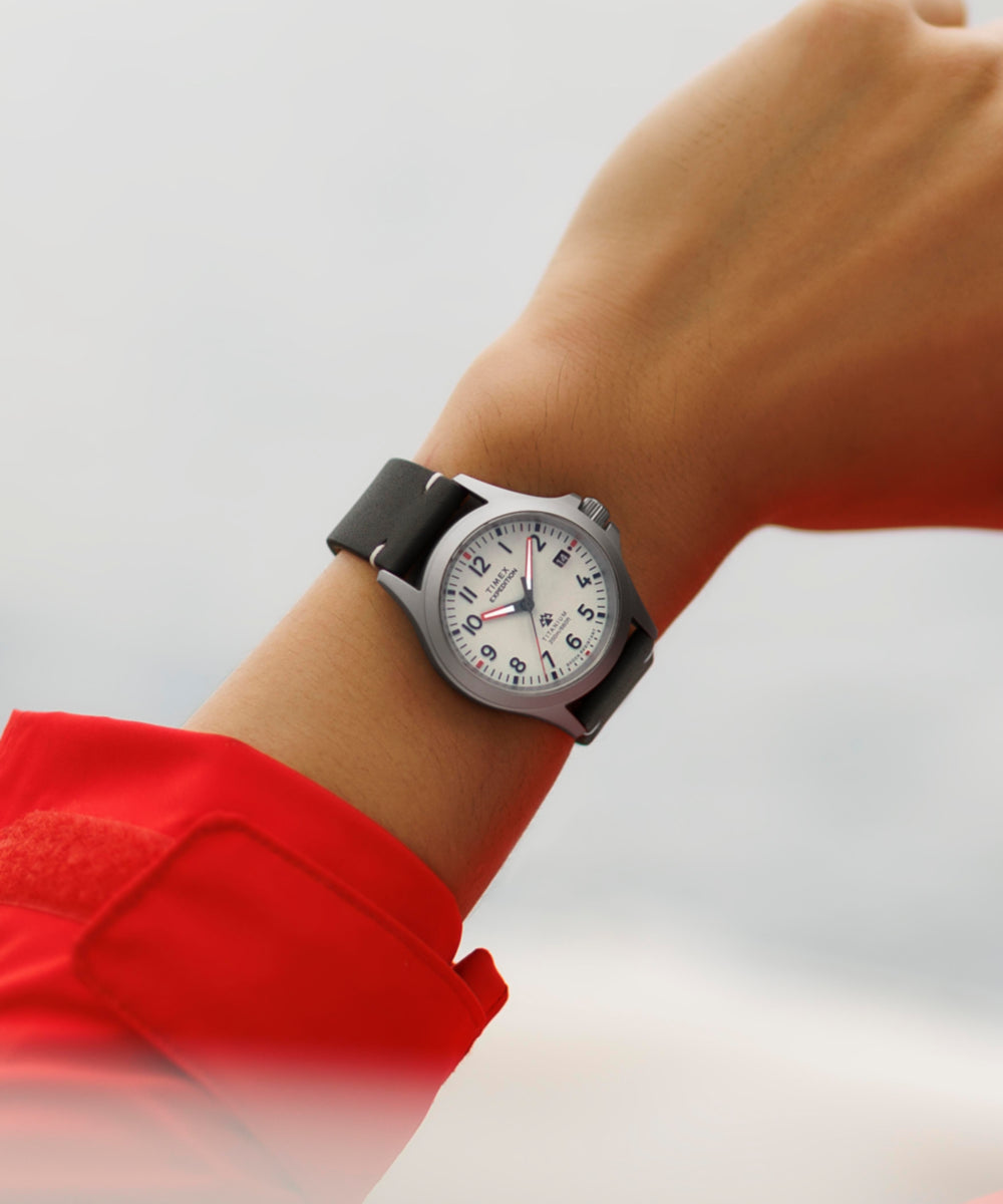 Timex Expedition Titanium 38mm Leather Strap Watch