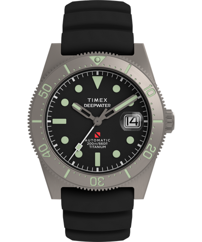 Timex Deepwater Reef 200 Titanium Automatic 41mm Synthetic Rubber Strap Watc