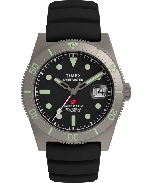Timex Deepwater Reef 200 Titanium Automatic 41mm Synthetic Rubber Strap Watc