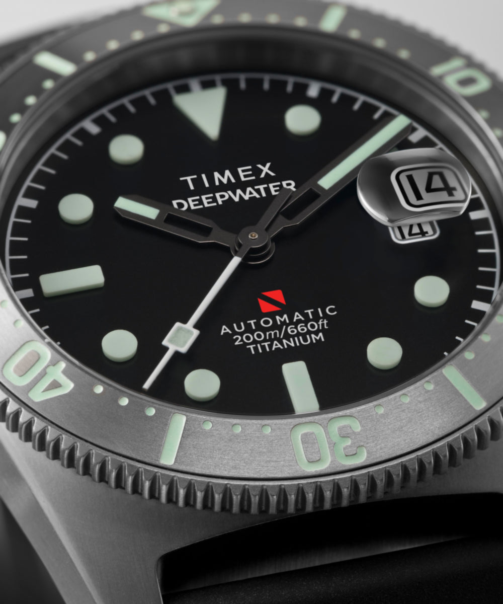 Timex Deepwater Reef 200 Titanium Automatic 41mm Synthetic Rubber Strap Watc