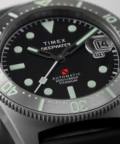 Timex Deepwater Reef 200 Titanium Automatic 41mm Synthetic Rubber Strap Watc