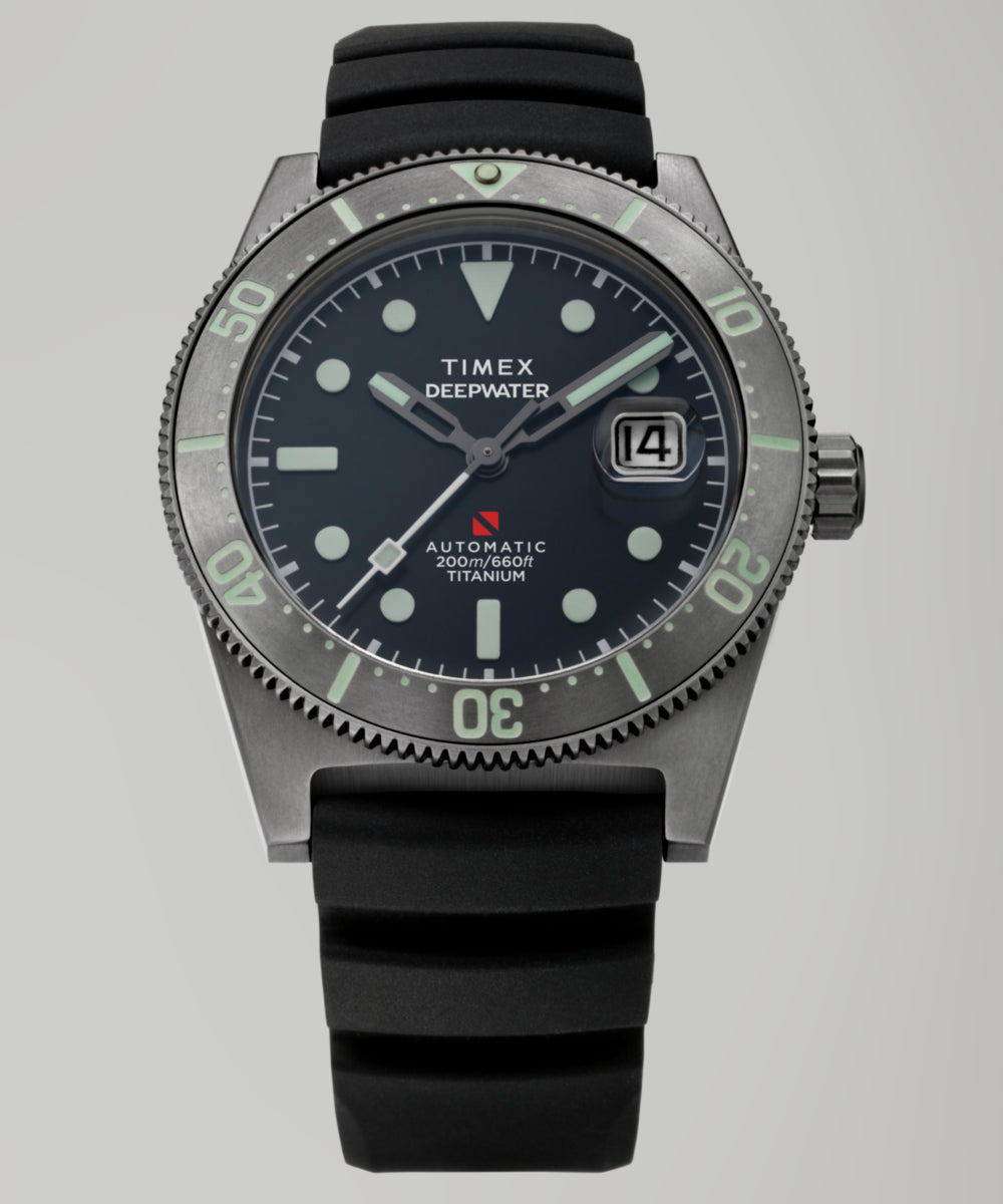 Timex Deepwater Reef 200 Titanium Automatic 41mm Synthetic Rubber Strap Watc