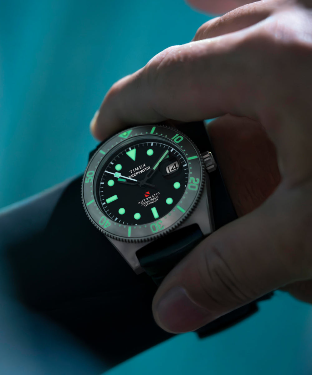 Timex Deepwater Reef 200 Titanium Automatic 41mm Synthetic Rubber Strap Watc
