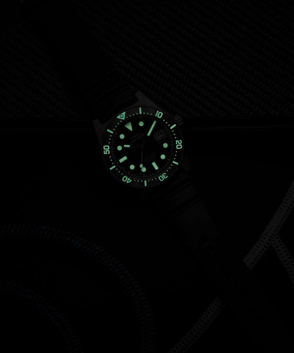 Timex Deepwater Reef 200 Titanium Automatic 41mm Synthetic Rubber Strap Watc