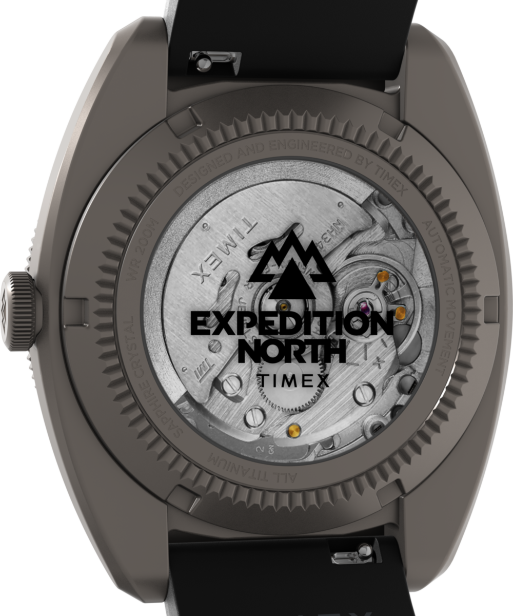 Timex Expedition Pioneer Titanium Automatic GMT 41mm Silicone Strap Watch