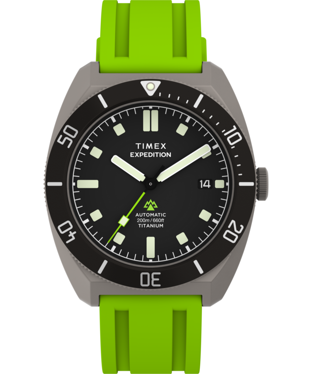 Timex Expedition Pioneer Titanium Automatic 41mm HNBR Synthetic Rubber Stra