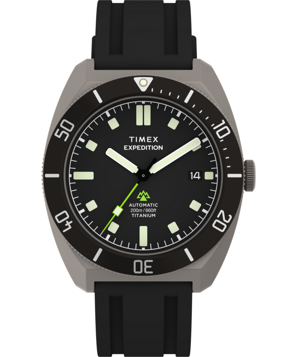 Timex Expedition Pioneer Titanium Automatic 41mm HNBR Synthetic Rubber Stra