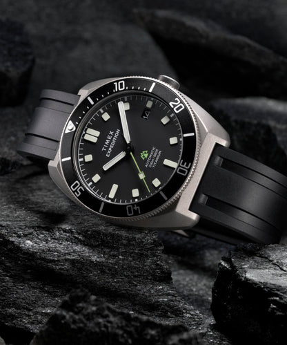 Timex Expedition Pioneer Titanium Automatic 41mm HNBR Synthetic Rubber Stra