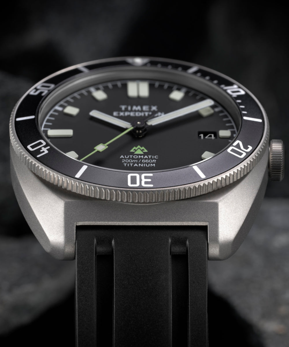 Timex Expedition Pioneer Titanium Automatic 41mm HNBR Synthetic Rubber Stra