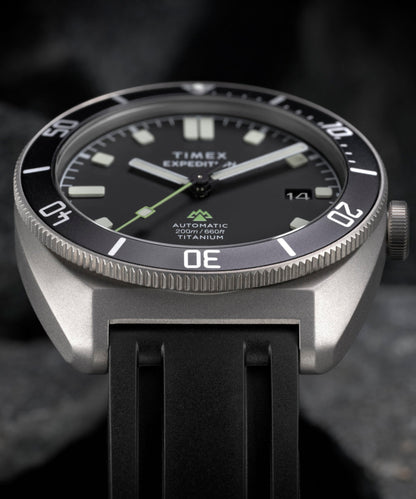 Timex Expedition Pioneer Titanium Automatic 41mm HNBR Synthetic Rubber Stra