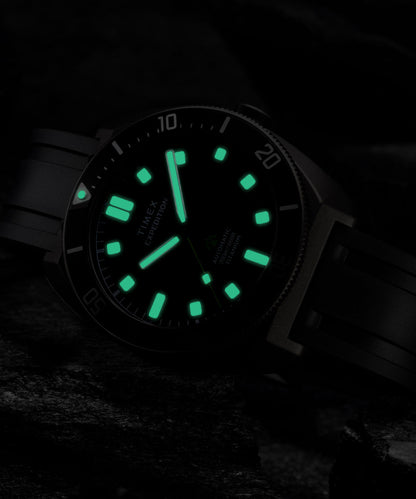 Timex Expedition Pioneer Titanium Automatic 41mm HNBR Synthetic Rubber Stra