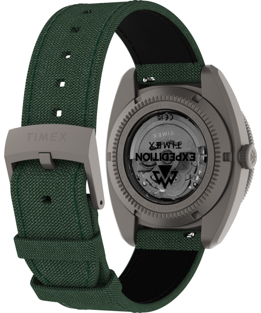 Timex Expedition Pioneer Titanium Automatic GMT 41mm Fabric Strap Watch