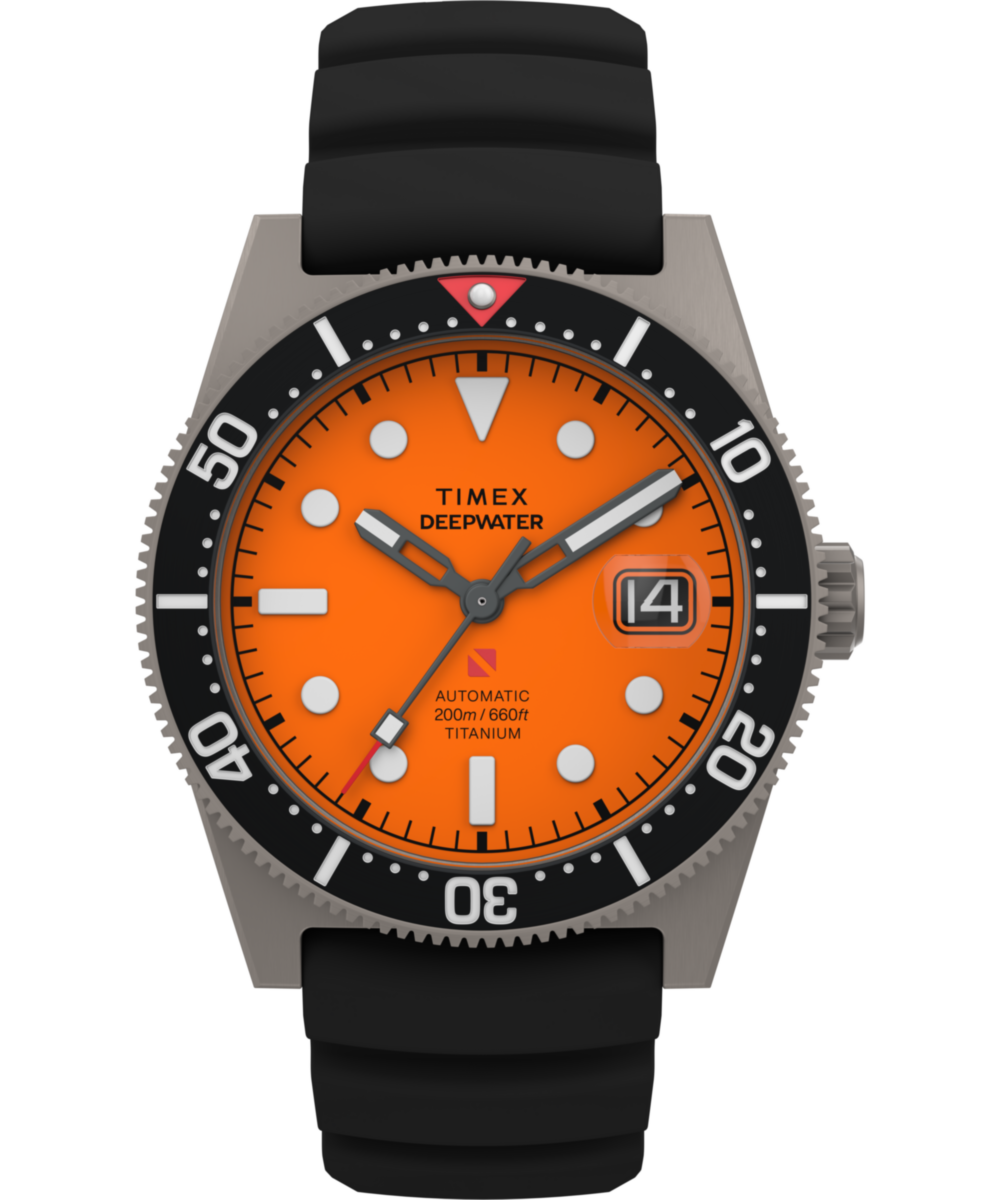 Timex Deepwater Reef 200 Titanium Automatic 41mm Synthetic Rubber Strap Watc