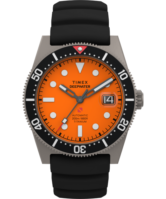 Timex Deepwater Reef 200 Titanium Automatic 41mm Synthetic Rubber Strap Watc