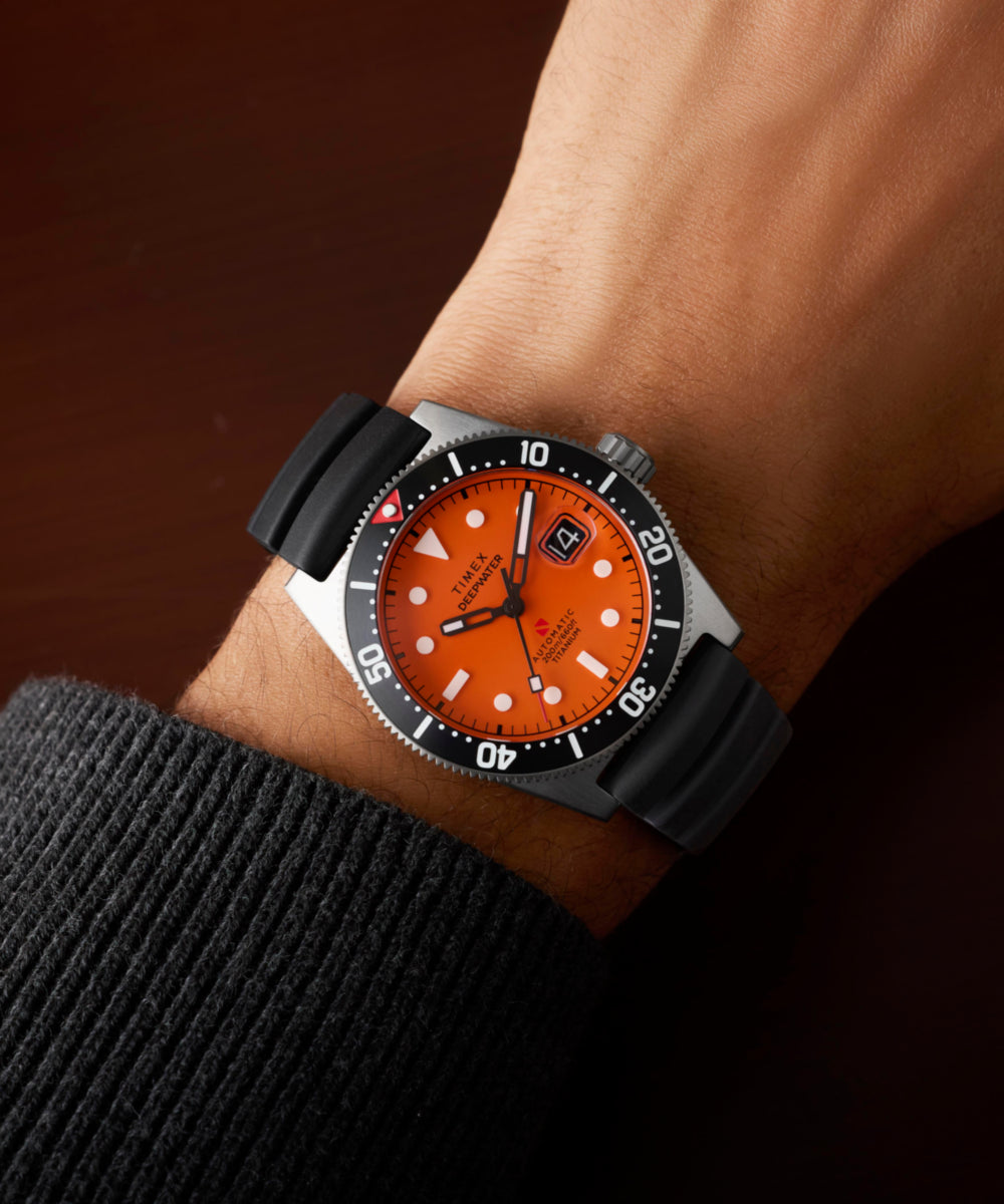 Timex Deepwater Reef 200 Titanium Automatic 41mm Synthetic Rubber Strap Watc