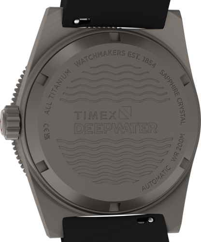 Timex Deepwater Reef 200 Titanium Automatic 41mm Synthetic Rubber Strap Watc