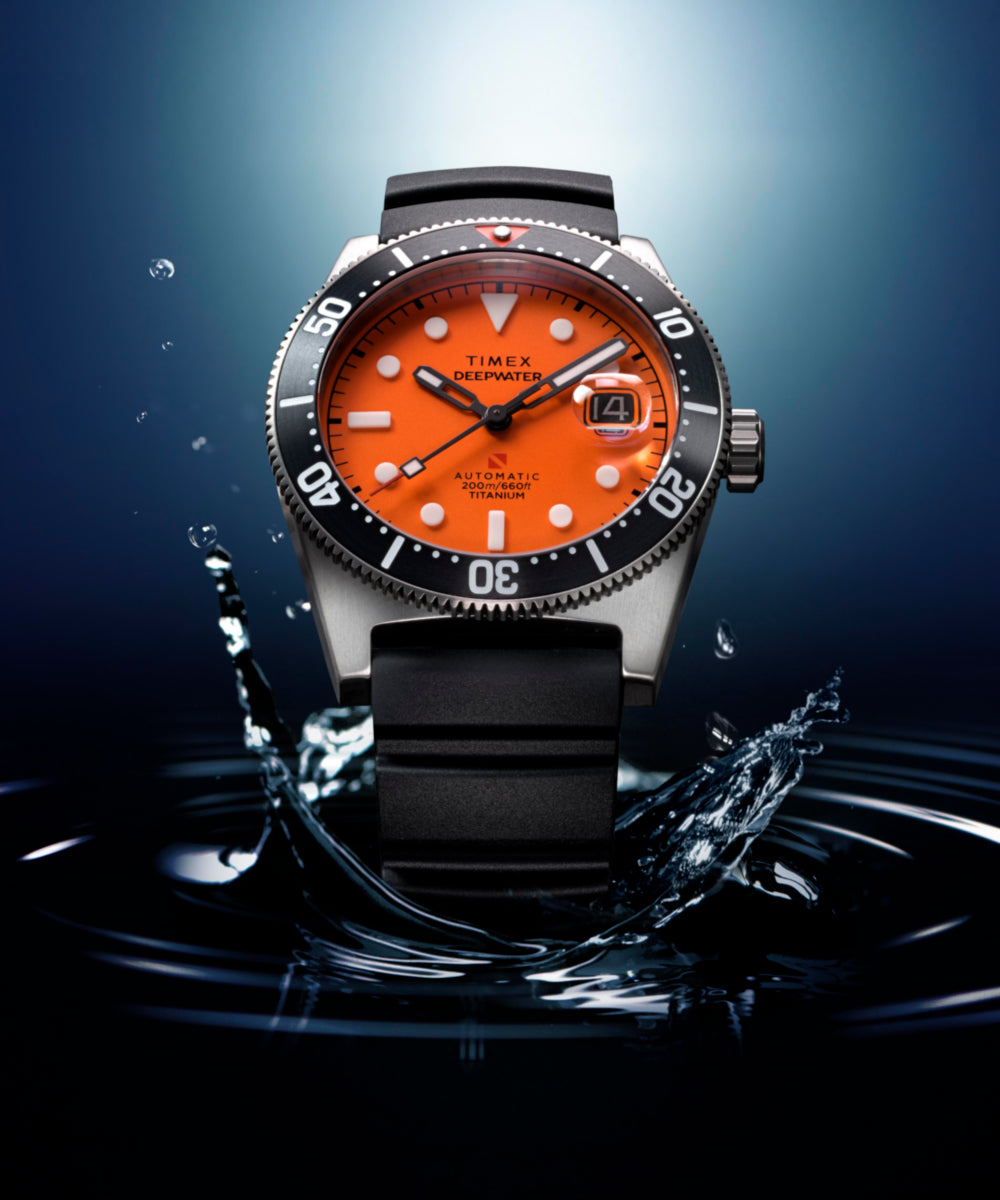 Timex Deepwater Reef 200 Titanium Automatic 41mm Synthetic Rubber Strap Watc