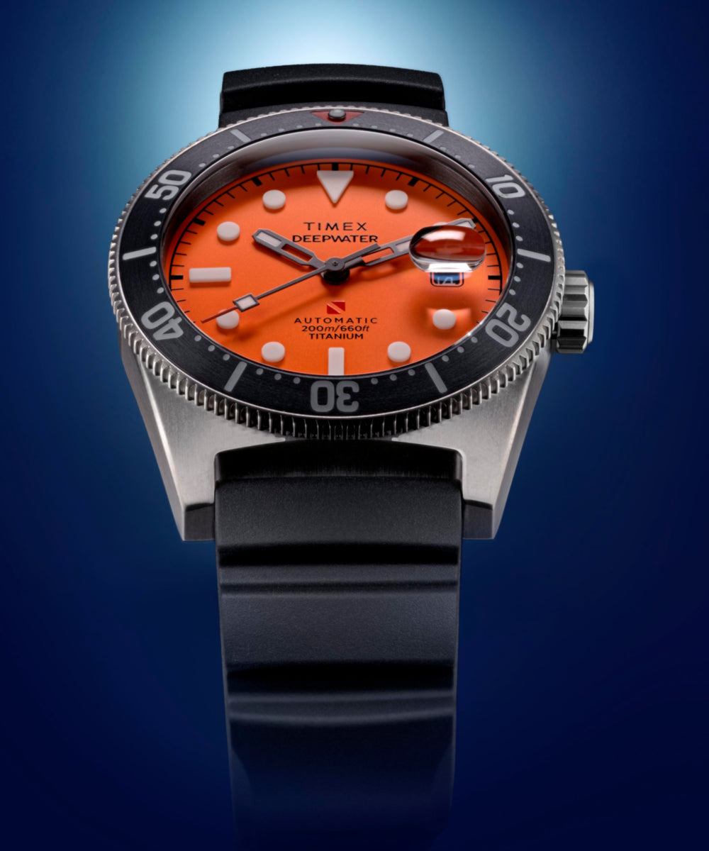 Timex Deepwater Reef 200 Titanium Automatic 41mm Synthetic Rubber Strap Watc