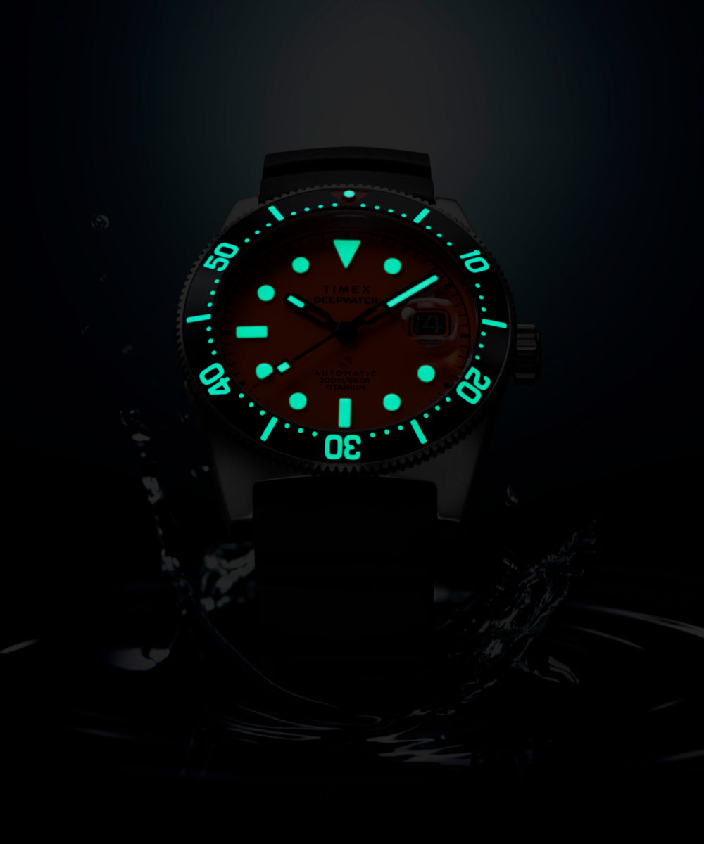 Timex Deepwater Reef 200 Titanium Automatic 41mm Synthetic Rubber Strap Watc