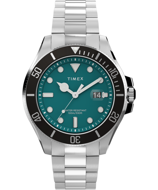 Timex Harborside Coast 43mm Stainless Steel Bracelet Watch