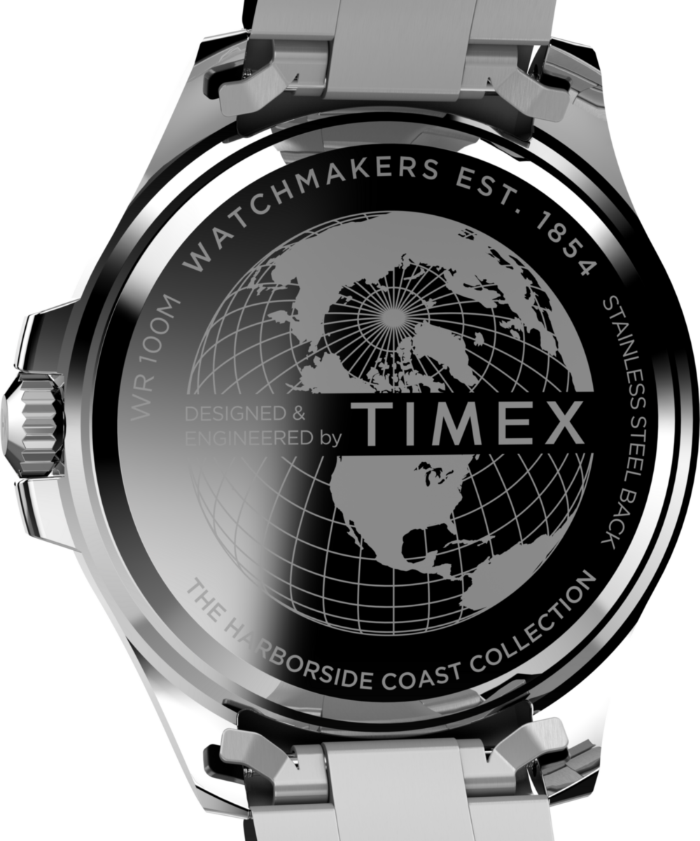 Timex Harborside Coast 43mm Stainless Steel Bracelet Watch