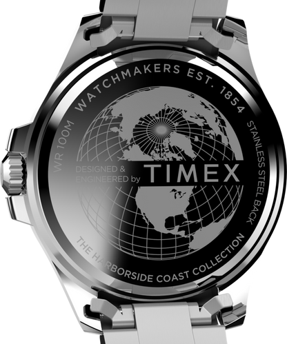 Timex Harborside Coast 43mm Stainless Steel Bracelet Watch